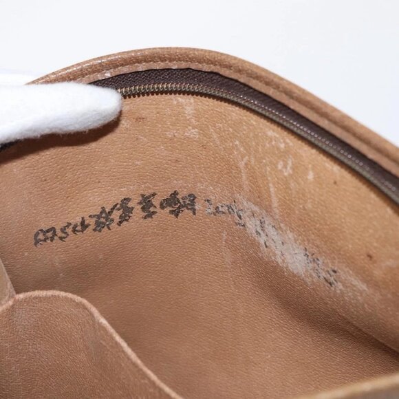 GUCCI GG Plus Supreme Clutch Bag PVC Beige Gold Auth bs31131 - Picture 11 of 16